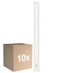 Fordelspakke 10x Philips Corepro PL-L LED 24W 3400lm - 865 Dagslys | 4-Pinde - Erstatter 55W