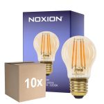 Fordelspakke 10x Noxion Lucent Lustre LED E27 Filament Rav 4.5W 400lm - 822 Ekstra Varm Hvid | Dæmpbar - Erstatter 35W