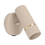 Eglo Vægbelysning Caminia Stål Slebet 4.7W 345lm - 830 Varm Hvid | IP20 - Inkl. 1x GU10