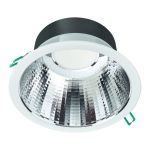 Philips LED downlight Coreline DN142B Aluminium Hvid 19.2W 2300lm 60D - 840 kold hvid | Udsnit 200mm - IP20 - UGR<19