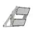 Ledvance LED Projektør Max Aluminium Grå 900W 140500lm 65x120D - 830 Varm Hvid | IP66 - Asymmetrisk