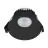 Nordlux Downlight Albric Aluminium Sort 8W 590lm 38D - 927 | 90mm - IP44 - Bedste Farvegengivelse - Dæmpbar