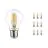 Fordelspakke 10x Noxion Lucent LED E27 Pære filament klar 8.5W 1055lm - 827 ekstra varm hvid - erstatter 75W