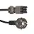 Noxion GST - Kompatibel Forsyningskabel Sort - Hun + Schuko Europlug - 3m - 3 pole 0.75mm2