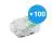 Fordelspakke 100x Skrueterminal Forbindelsesstykke | Universal | 2 Stålwires | 0.2-4.0MM