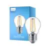 Philips Corepro LED Lustre E27 Kugle filament klar 4.3W 470lm - 827 ekstra varm hvid | erstatter 40W