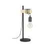 Eglo Bordlampe Townshend Stål Træ Sort Brun | IP20 - Egnet til 1x E27 
