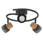 Ledvance LED Decor Spot Cork Stål Spiral Sort 10W 690lm - 827 Ekstra Varm Hvid | Dæmpbar