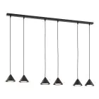 Emibig Pendel Lampe Elit Stål Sort | Egnet til 6x GX53 - Max 12W