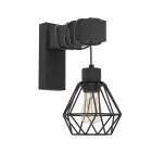 Eglo Vægbelysning Townshend 5 Træ Sort | Egnet til E27