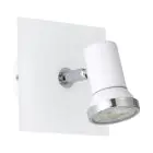 Eglo Vægbelysning Tamara 1 Stål Hvid Krom 2.8W 250lm - 830 Varm Hvid | IP44 - Inkl. 1x GU10