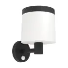 Eglo Vægbelysning Pantete Solar Sort 7W 790lm - 830 Varm Hvid | IP65 - Bevægelsessensor